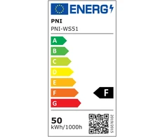 Plonas LED prožektorius PNI GreenHouse WS51 50W, 6400K, 3898 lm, 184.5*29*160mm