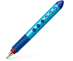 Plunksnakotis Faber-Castell Scribolino, kairiarankiams, mėlynos spalvos korpusas