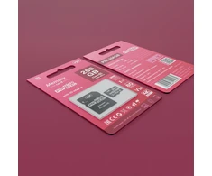 PNI 256GB „MicroSD“ atminties kortelė su SD adapteriu, 10 klasė, 80 Mb/s, V30