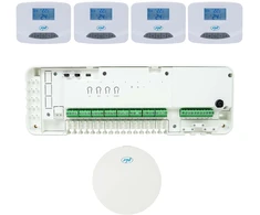 PNI CT28 Pro 4 Wi-Fi automatizavimo rinkinys grindiniam šildymui, Tuya Smart mobilioji programėlė, komplekte 4 valdymo blokai ir interneto šliuzas