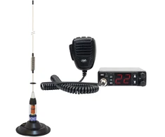 PNI Escort HP 5500 CB radijo stotelė su CB PNI ML70 antena, 70 cm, su pridedamu 145 mm magnetiniu pagrindu