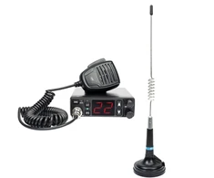 PNI Escort HP 5500 CB radijo stoties komplektas su CB PNI ML29 antena, 34 cm, su magnetiniu pagrindu, juodas