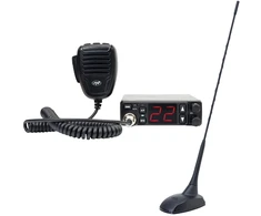 PNI Escort HP 5500 CB radijo stoties komplektas ir PNI Extra CB antena 48, 45 cm, SWR 1.0, su pridedamu magnetu