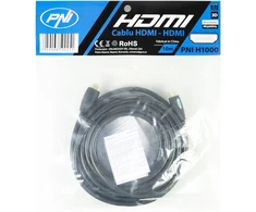 PNI H1000 didelės spartos 1.4V HDMI laidas, kištukinis, Ethernet, paauksuotas, 10m
