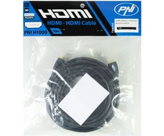 PNI H1000 didelės spartos 1.4V HDMI laidas, kištukinis, Ethernet, paauksuotas, 10m