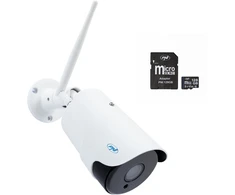 PNI House IP52LR 2MP 1080P belaidės IP kameros komplektas + 128GB PNI MicroSD atminties kortelė su SD adapteriu