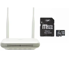 PNI House WIFI800 belaidžio NVR rinkinys, 8 kanalų 5MP arba 4 kanalų 4K 8MP, su balso pranešimais ir pridedama PNI 128GB MicroSD atminties kortele