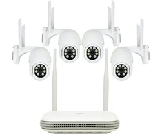 PNI House WiFi800 belaidžio vaizdo stebėjimo rinkinys su NVR ir 4 lauko kameromis PNI IP840, 8MP, 4K, IP65