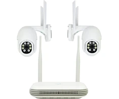 PNI House WiFi800 NVR belaidžio vaizdo stebėjimo rinkinys ir 2 lauko PNI IP840 kameros, 8MP, 4K, IP65