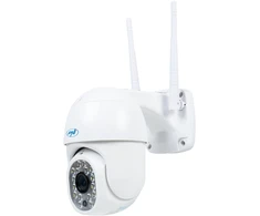 PNI IP440 WiFi, PTZ, 4MP belaidžio vaizdo stebėjimo kameros komplektas ir pridedama PNI 128GB MicroSD atminties kortelė