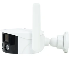 PNI IP590 vaizdo stebėjimo kamerų komplektas, belaidis, su IP, dvigubas objektyvas, 2 x 2MP + PNI 128GB MicroSD atminties kortelė su SD adapteriu