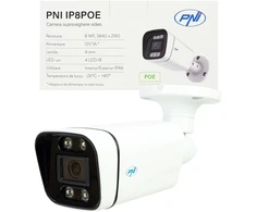 PNI IP8POE 4K 8MP vaizdo stebėjimo kamera