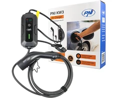 PNI KW3 16A 3.5KW nešiojamas įkroviklis elektromobiliams 230V, vienfazis, Type 2 jungtis, atsparus vandeniui