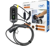 PNI KW3 16A 3.5KW nešiojamas įkroviklis elektromobiliams 230V, vienfazis, Type 2 jungtis, atsparus vandeniui