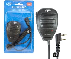 PNI MHS40 2 kontaktų PNI garsiakalbis-mikrofonas, suderinamas su PMR, VHF / UHF stotimis