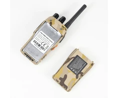 PNI PMR R40 Camo 0.5W nešiojamų radijo stotelių komplektas, 16 kanalų, ASQ, TOT, monitorius, programuojamas, 1200mAh Li-Ion baterijos, įkrovikliai ir ausinės komplekte, 4 vnt. rinkinys