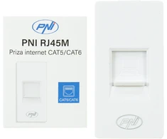 PNI RJ45M modulinis interneto lizdas, įmontuojamas
