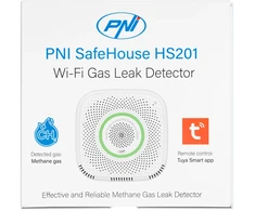 PNI SafeHouse HS201 metano dujų jutiklis (CH4) su „Wi-Fi“, „Tuya Smart“ + lipnus padelis