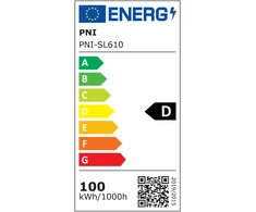 PNI SL610 100W gatvių apšvietimo šviestuvas, 12000lm, 6500K, 230V