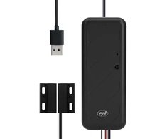 PNI SmartHome RG121 išmanioji relė su „Wi-Fi“ garažo durų / vartų atidarymo valdymui, suderinama su „Tuya“ programa, 5 V maitinimo šaltinis
