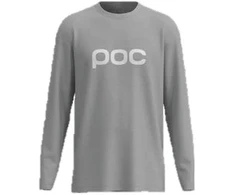 PO1 Marškinėliai POC L/S Tee pilka – L