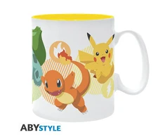 ABYstyle POKEMON - Mug (460 ml) Pikachu, Bulbasaur, Charmander &amp; Squirtle - Puodelis