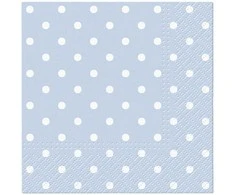 Popierinės servetėlės PAW Mėlyna Dots, 25 cm x 25 cm, 20 vnt.