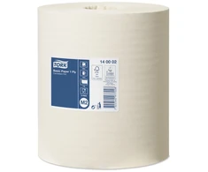 Popieriniai rankšluosčiai Tork Wiper Basic Centerfeed M2 (140002,) 1 sluoksnis, baltos spalvos, 280 m