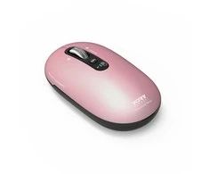 PORT CONNECT Pure MAC, Belaidė įkraunama pelė, Bluetooth,FreeWheel, 3200 DPI ROSE
