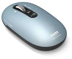 PORT CONNECT Pure MAC, Belaidė įkraunama pelė, Bluetooth, FreeWheel, 3200 DPI, Storm