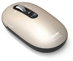 PORT CONNECT Pure MAC, Belaidė įkraunama pelė, Bluetooth,FreeWheel, 3200 DPI, Pearl