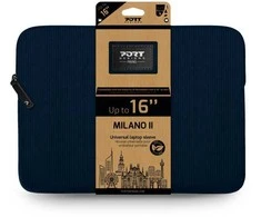 PORT DESIGNS MILANO II ECO SLEEVE 15,6'' NB, navy mėlynas
