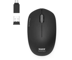Pelė Port Designs PORT CONNECT laidas COLLECTION, USB-A ir USB-C, 2.4Ghz, 1600DPI, Graphite