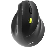Port Designs PORT CONNECT Ergo Shape, Belaidė įkraunama pelė, USB-A/Bluetooth, 2.4GHz, Right-Handed, 2400DPI