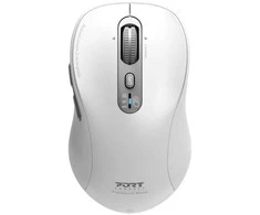 „Port Designs PORT CONNECT EXPERT“, „Bluetooth“ ir 2,4 GHz belaidė įkraunama pelė, USB-C, Baltas