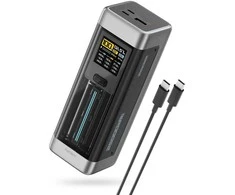 Powerbank Cuktech CUK00P23GLBK 210W 25000mAh Power Bank 2 x USB-C 1 x USB-A – juodos spalvos