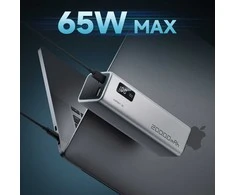 Powerbank Cuktech CUKP200XGLGR 100W 20000mAh 2 x USB-C 1 x USB-A – pilkos spalvos