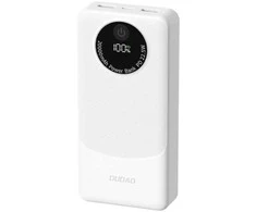 Išorinė baterija (powerbank) Dudao K12 10000mAh PD22.5W USB-A, USB-C – balta