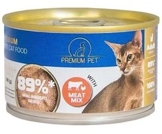 Premium Pet Premium_Pet Šlapias kačių maistas, jautiena/su vištiena ir kalakutiena, 0.1kg