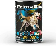 PRIME BITE Monoprotein antiena with zucchini – drėgnas ėdalas šunims – 400g