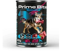PRIME BITE Monoprotein Deer with an apple – drėgnas ėdalas šunims – 400g