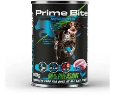PRIME BITE Monoprotein fazanas with berries – drėgnas ėdalas šunims – 400g