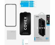Privatumą užtikrinantis grūdintas stiklas UNIQ Optix Covex Privacy DX2, skirtas iPhone 18 Pro Max