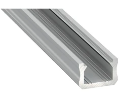 Profilis aliuminis anoduotas LED juostoms SLIM paviršinis, X, 3m LUMINES