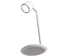 Proove Modernus LED stalinis šviestuvas 10W su 15W belaidžiu įkrovikliu baltos spalvos