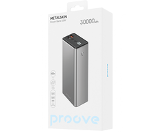 Proove power bank MetalSkin 65W 30000mAh pilkos spalvos