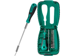 Proskit Atsuktuvo ir antgalių komplektas 15 dalių SD-9804 Pro’sKit