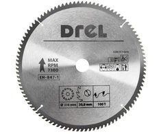 Ps Trading DREL DISKINIS PJŪKLAS SU KARBIDO DANTIMIS 210 x 30 mm, 100T, ALIUMINIUI