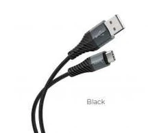 PTC HOCO kabelis USB A Male į Type-C Male, 3A, Juodas, 1.0m, X38