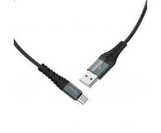PTC HOCO kabelis USB A Male į Type-C Male, 3A, Juodas, 1.0m, X38